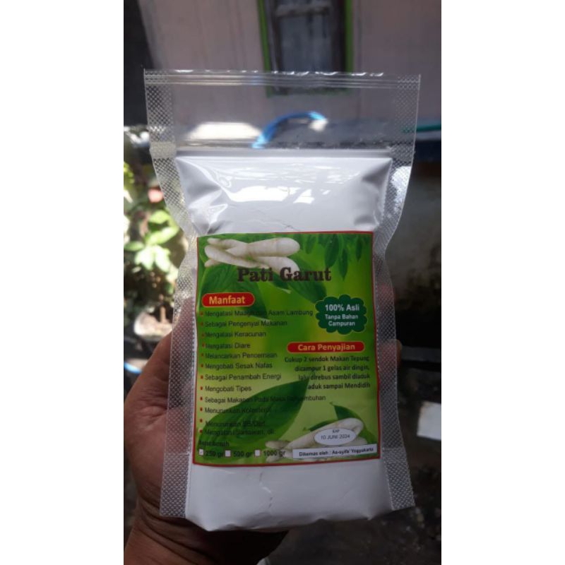 

Tepung Garut Pati Asam Lambung 250gr