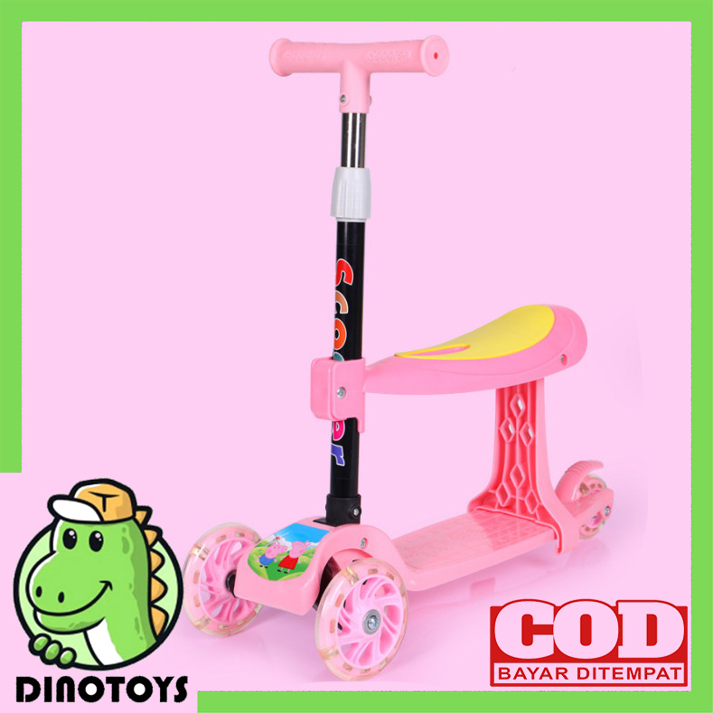 SK02 Scooter Kickboard Skuter Anak Multi 3 Roda Otoped Anak Bisa Duduk dan Berdiri Mainan Anak