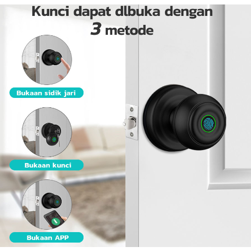 kunci pintu Sidik Jari Smart doorlock kunci pintu fingerprint