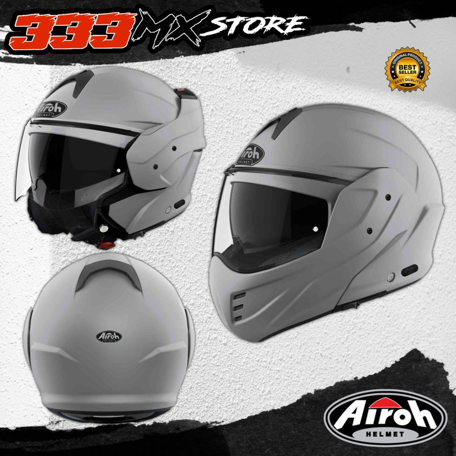 HELM AIROH MATHISSE DARK GREY MATT MODULAR HELMET AIROH MATHISSE ORI