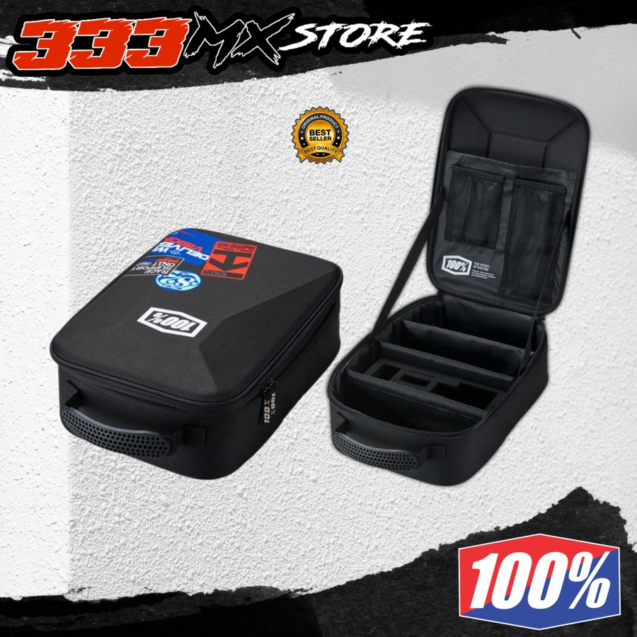 GOGGLE CASE 100% VALISE BLACK TAS PENYIMPANAN GOGGLE 100% ORIGINAL
