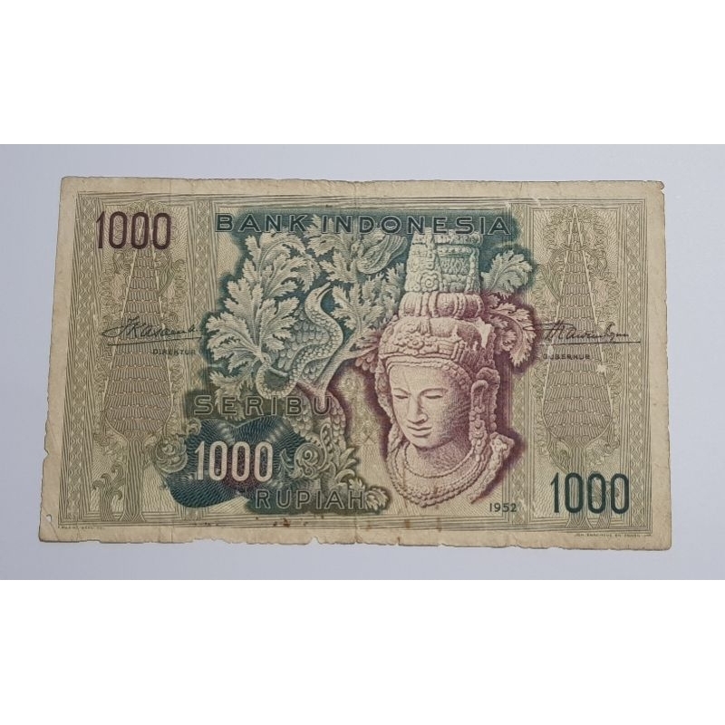 1000 Rupiah Seri Kebudayaan 1952