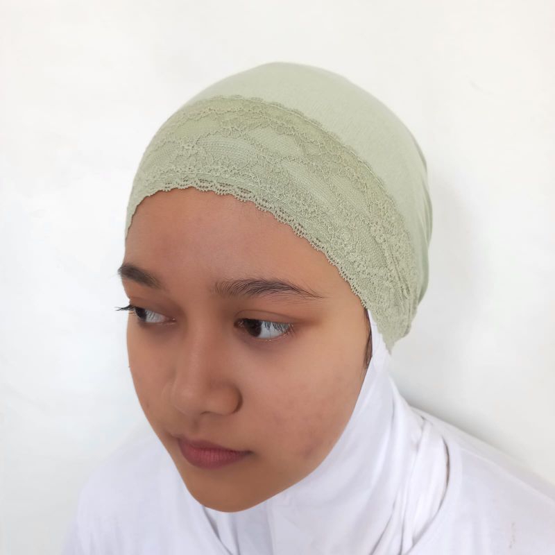 Ciput Renda Ikat Daleman Kerudung Inner Jilbab