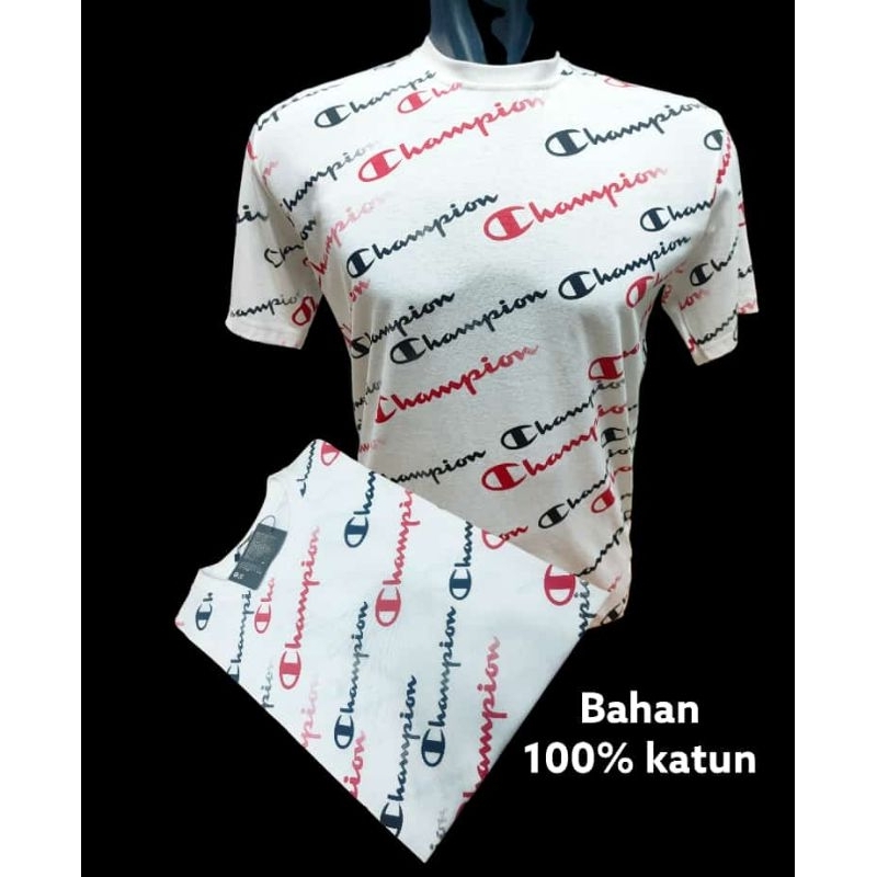 Promo Kaos Champion FullPrint Pria dan Wanita