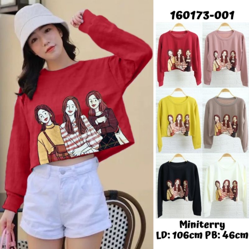 Crop top wanita murah - Crop top oversize - Crop top korea - Baju wanita murah - Baju fashion wanita