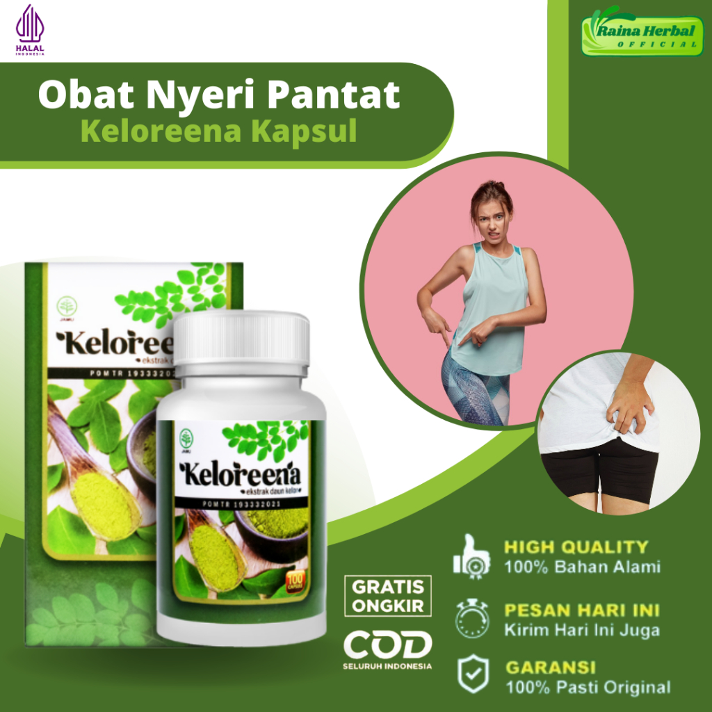 Raina Herbal - Obat Nyeri Otot Pantat / Bokong, Obat Sakit Pantat, Obat Nyeri Pantat, Obat Pereda Ny