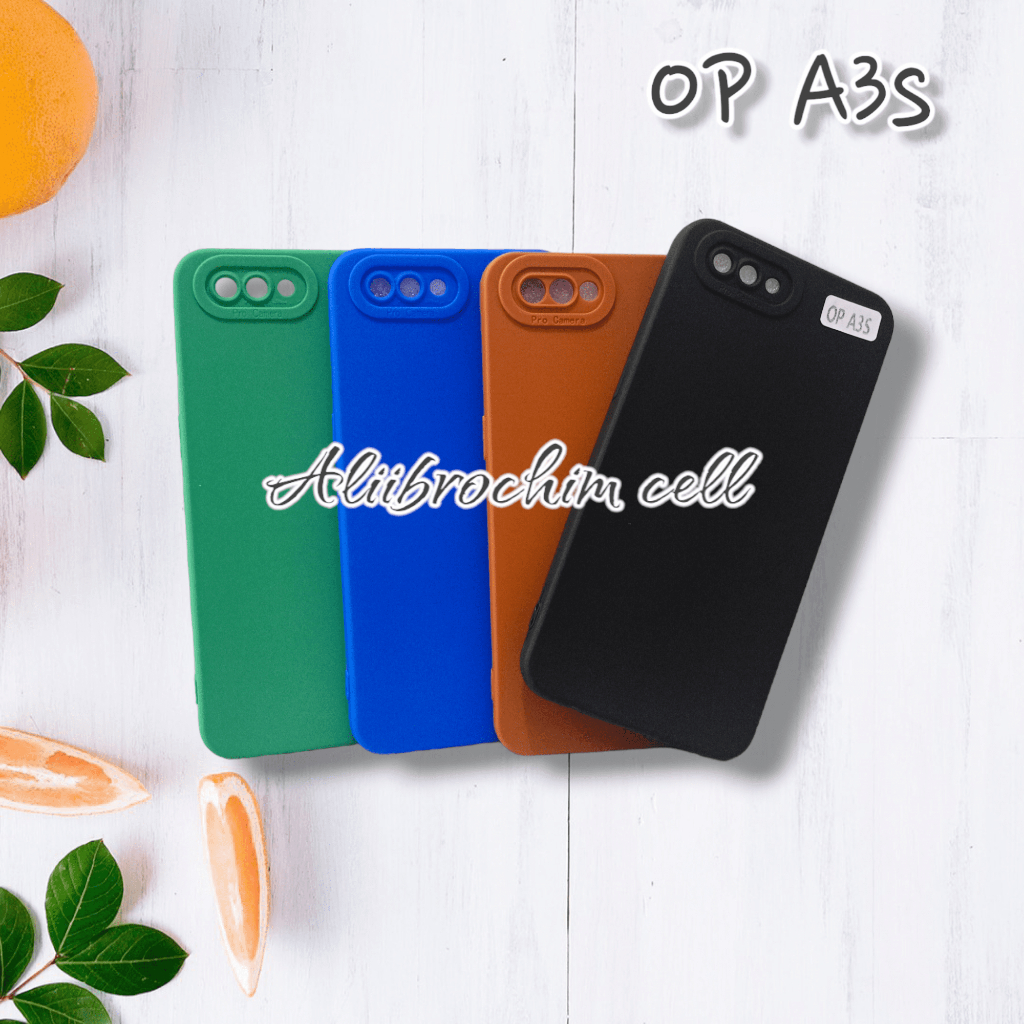 SOFTCASE for OPPO A3S SILIKON CASE MACARON PRO CAMERA FULL COLOR 3D ORIGINAL TPU