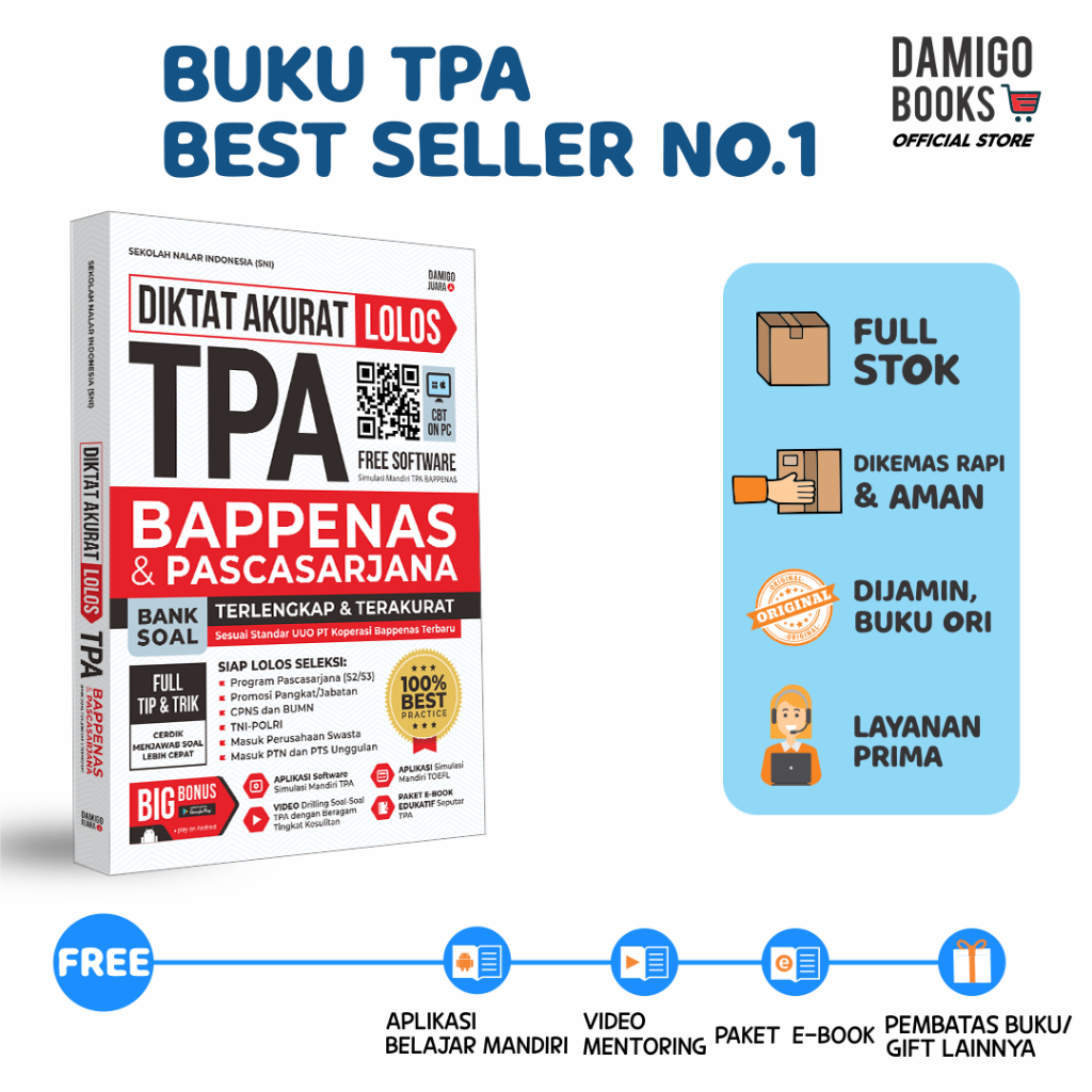 Buku TPA Bappenas - Diktat Akurat Lolos TPA Bappenas & Pascasarjana Terlengkap Dan Terakurat