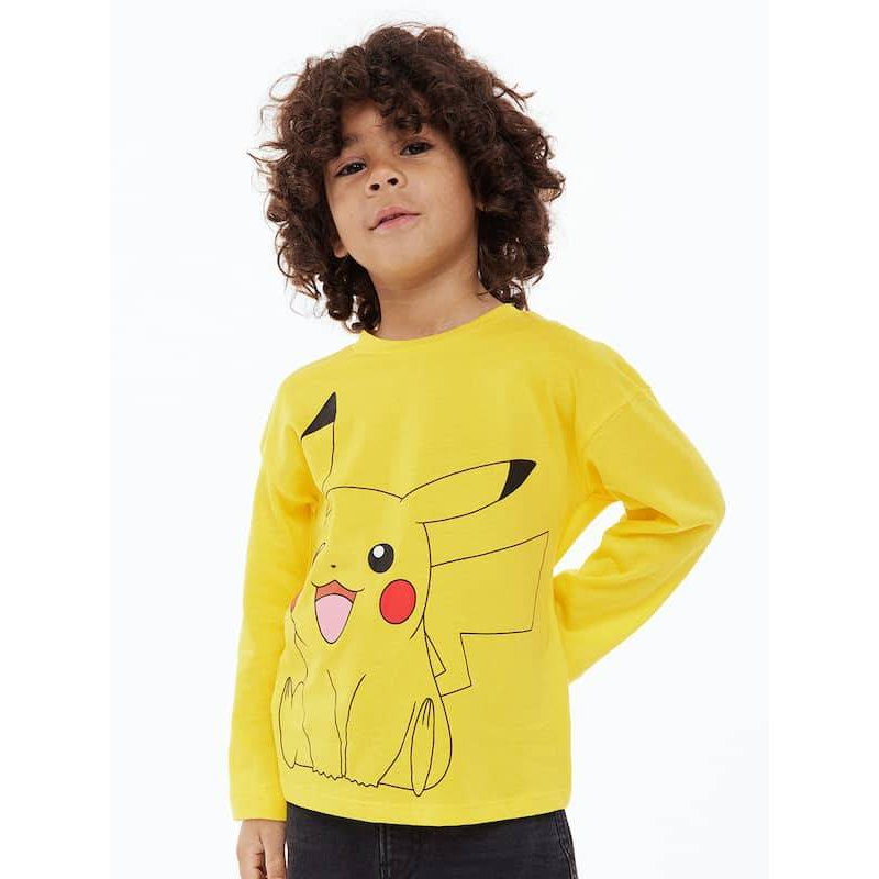 Pabrik branded Hnm Tee pokemon new arrival kids girls boys 1 2 4 6 8 10 hnm kaos anak perempuan dan 
