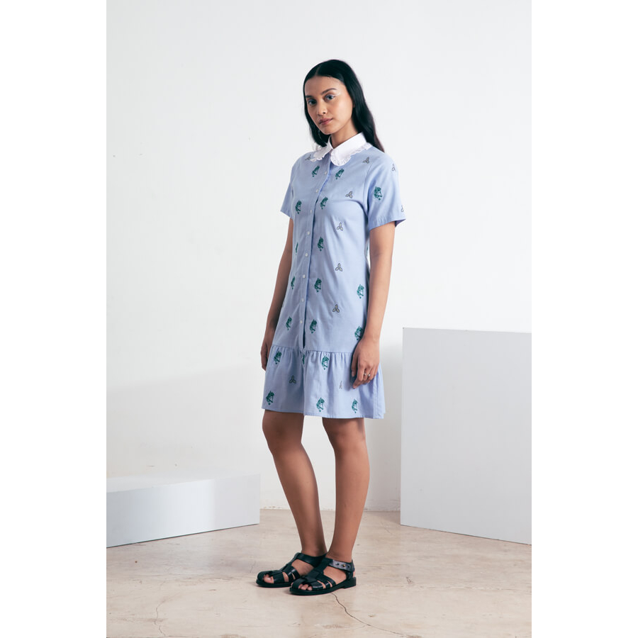 bateeq -  NINA DRESS BLUE