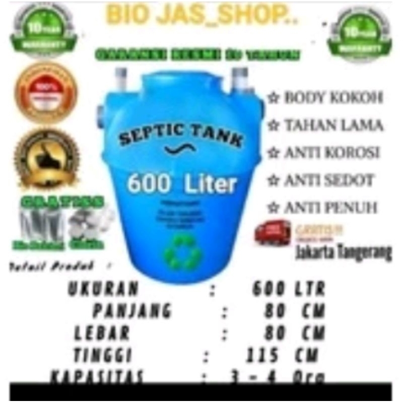 SEPTIC TANK bio Bioteck biotank biofilterSeptictank biofil 600liter