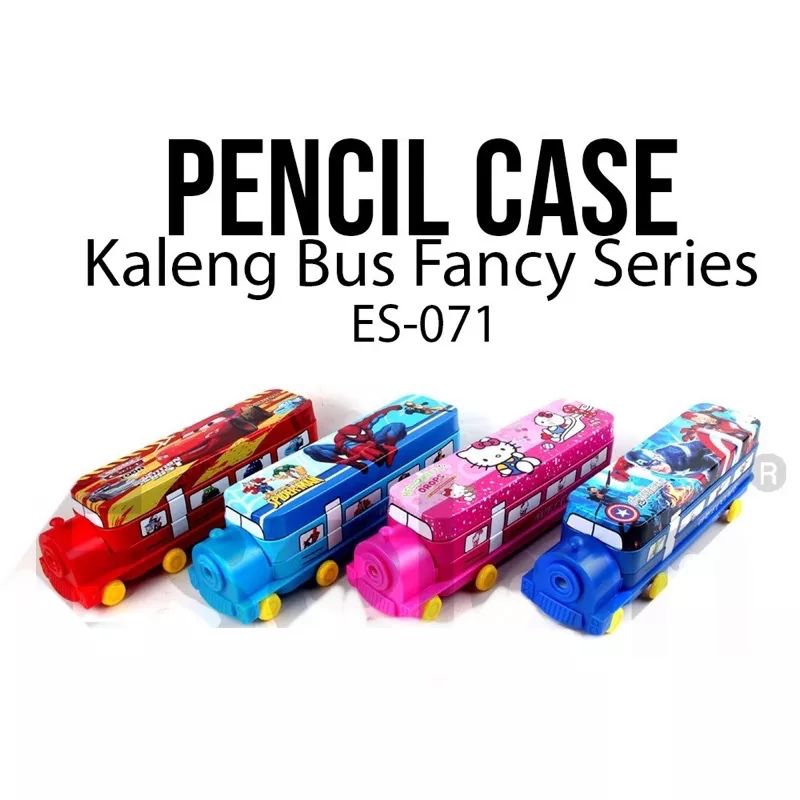 

Tempat Pensil Bis Kereta Plus Rautan || Tepak Susun Pensil Case