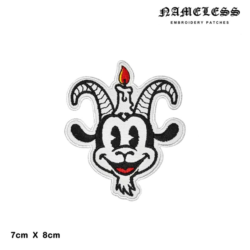 Baphomet, Embroidery patch/Patch bordir/Emblem/Stiker kain