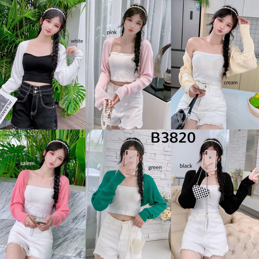 Match All Knit Crop Mini Cardigan B3820