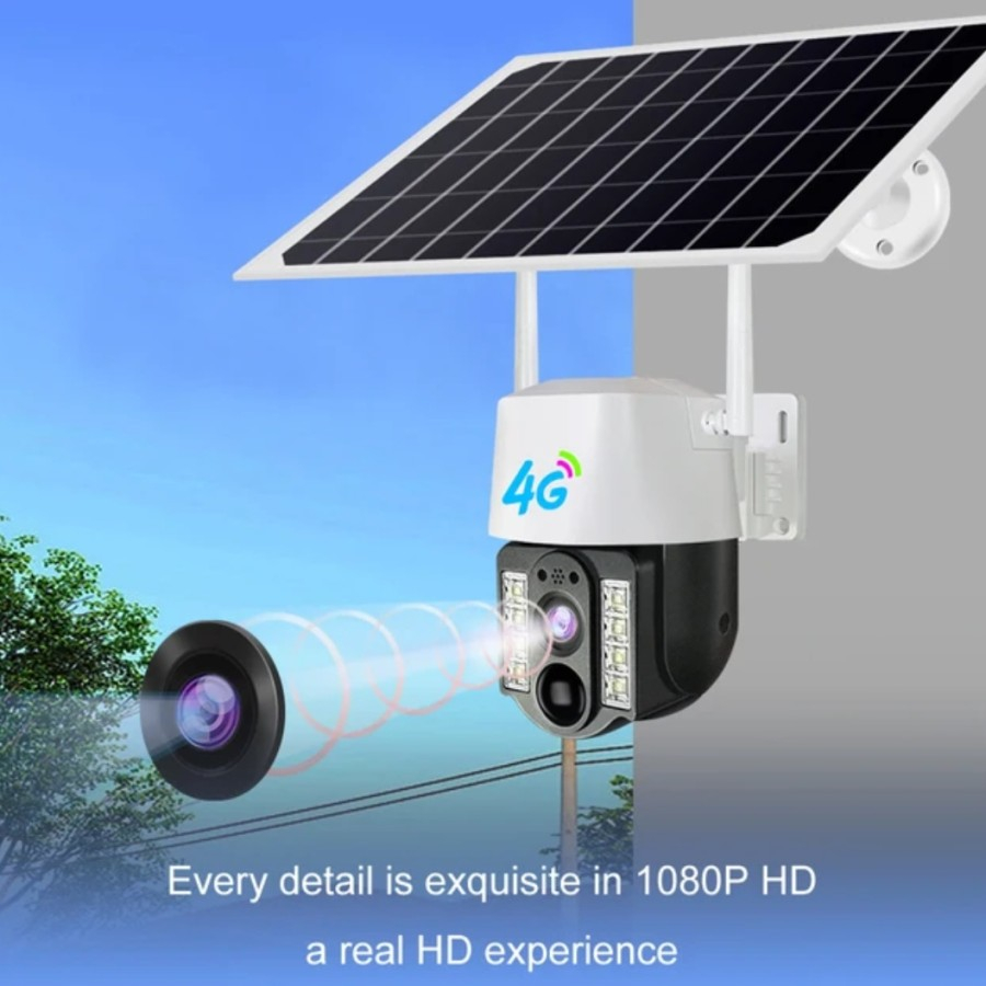 CCTV V380 OUTDOOR PANEL SOLAR CAMERA HD1080