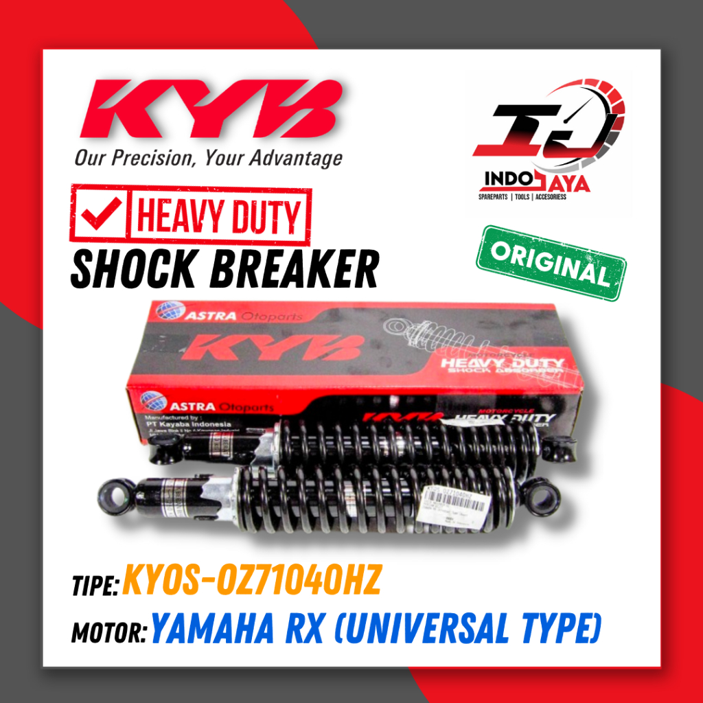 SHOCKBREAKER KAYABA KYOS-OZ71040HZ UNTUK MOTOR YAMAHA RX (UNIVERSAL) / SOKBREKER / SHOCK BREAKER BEL