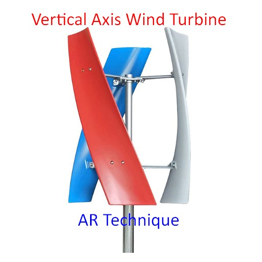 Vertical Axis Wind Turbine VAWT Turbin Angin 500-5000 Watt 12-48 Volt