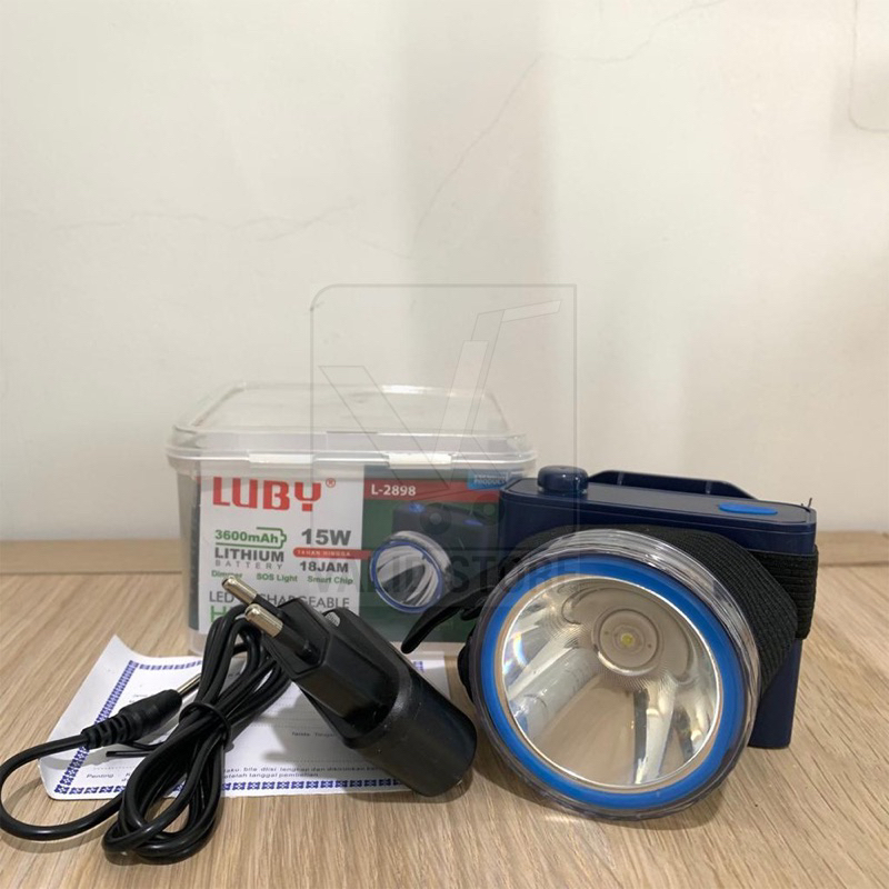Luby Senter Kepala Headlamp L-2898 15W / 15 Watt