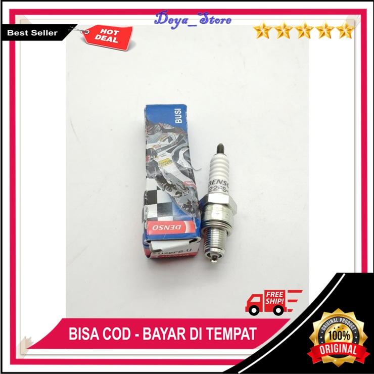 Busi Motor Denso Original Busi U22FS Denso Original Busi Motor Grand Jupiter Z Vega Mio Fino Soul M3
