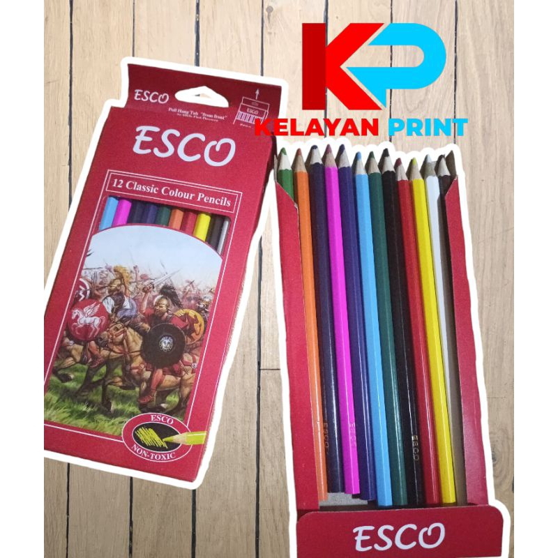 

PENSIL WARNA ESCO 12 WARNA PANJANG
