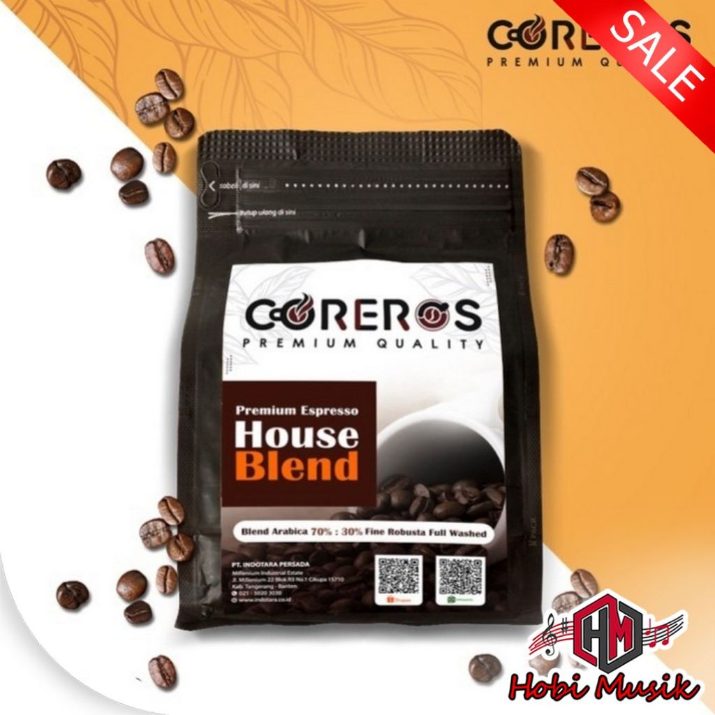 

Biji Kopi Susu Arabika Robusta Coreros House Blend