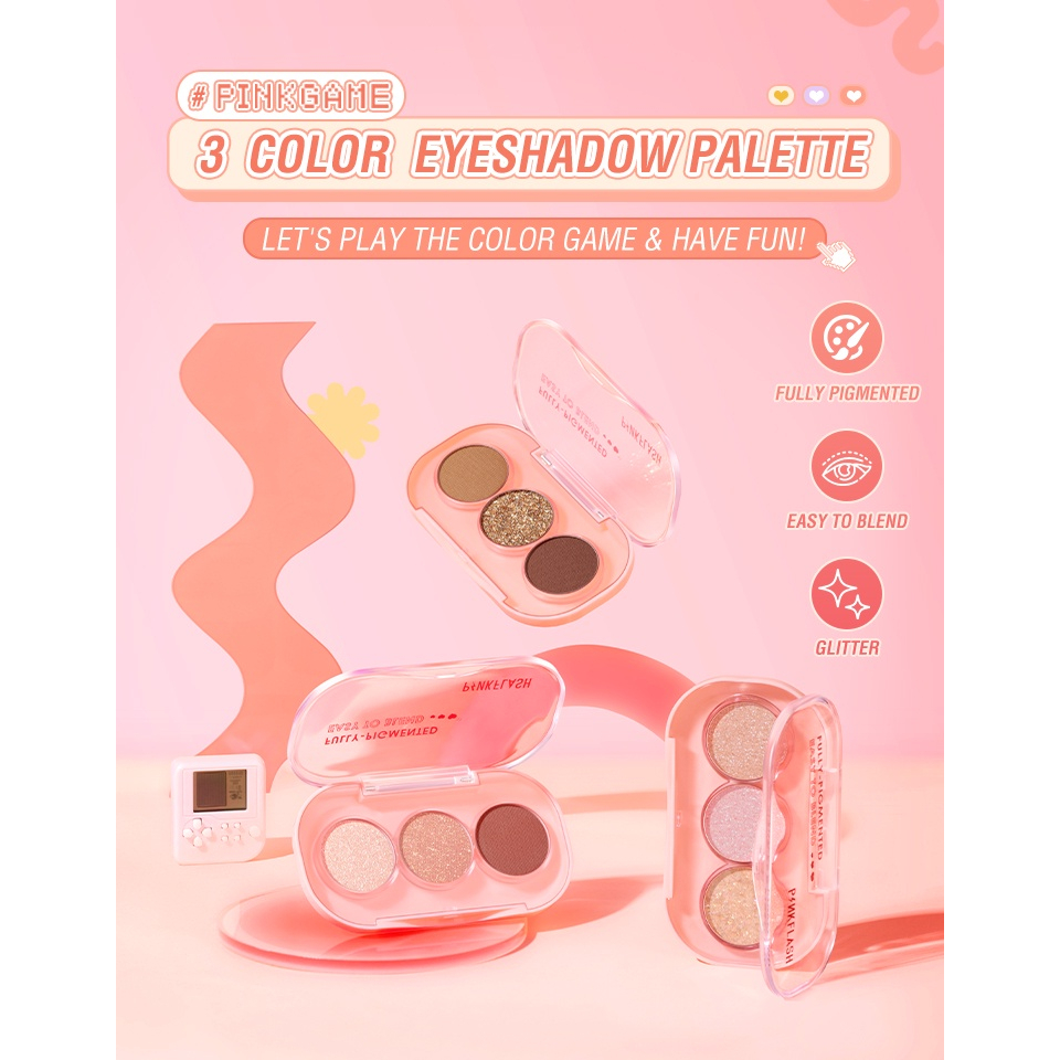 PINKFLASH EYESHADOW 3 SHADES SERIES