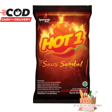 

(JSO) Saus Sambal Hot 1 1KG Saus Sambal Extra Pedas Saos Hot One Saus Hot One Hot1