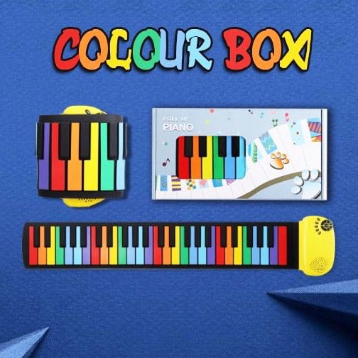 ready Piano Lipat Fleksibel Portable 49 Key Hand-Roll Up Piano