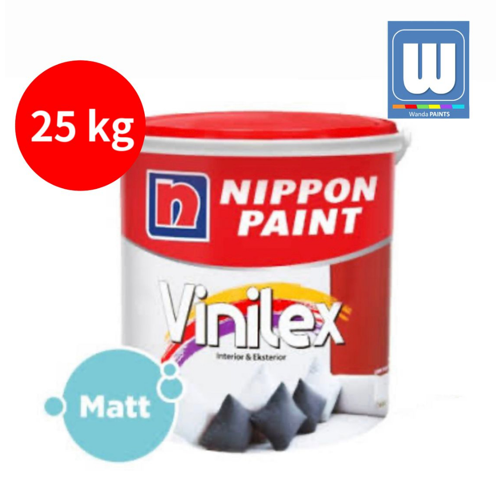 NIPPON PAINT VINILEX KEMBANG 5000 BRILLIANT WHITE - 25 KG