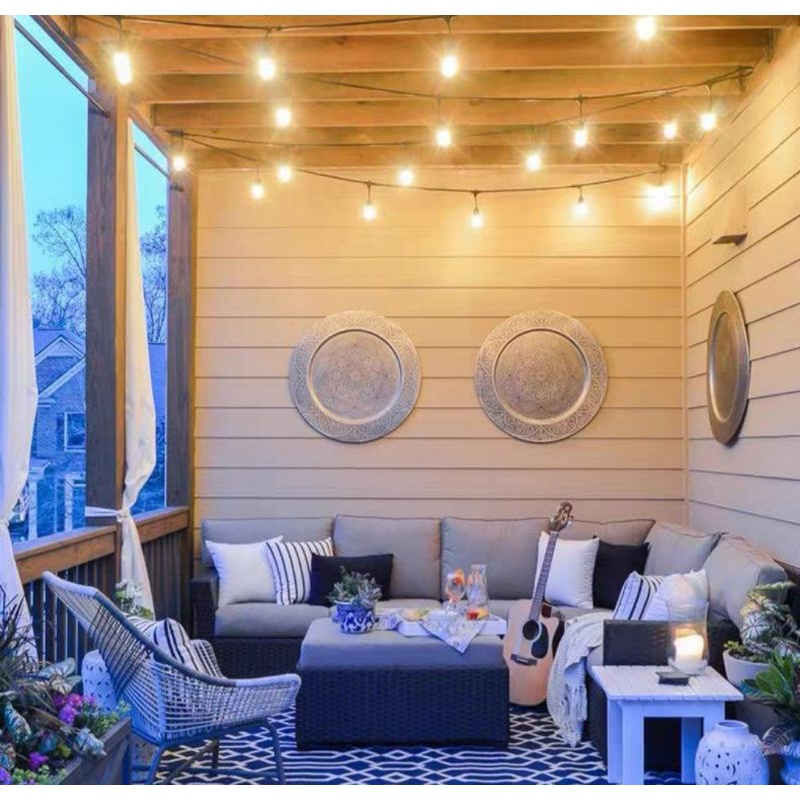 Fitting Lampu Gantung Outdoor 10M 10 Fiting /20Fiting+Sambungan KABEL LAMPU GANTUNG CAFE 10 M dekora