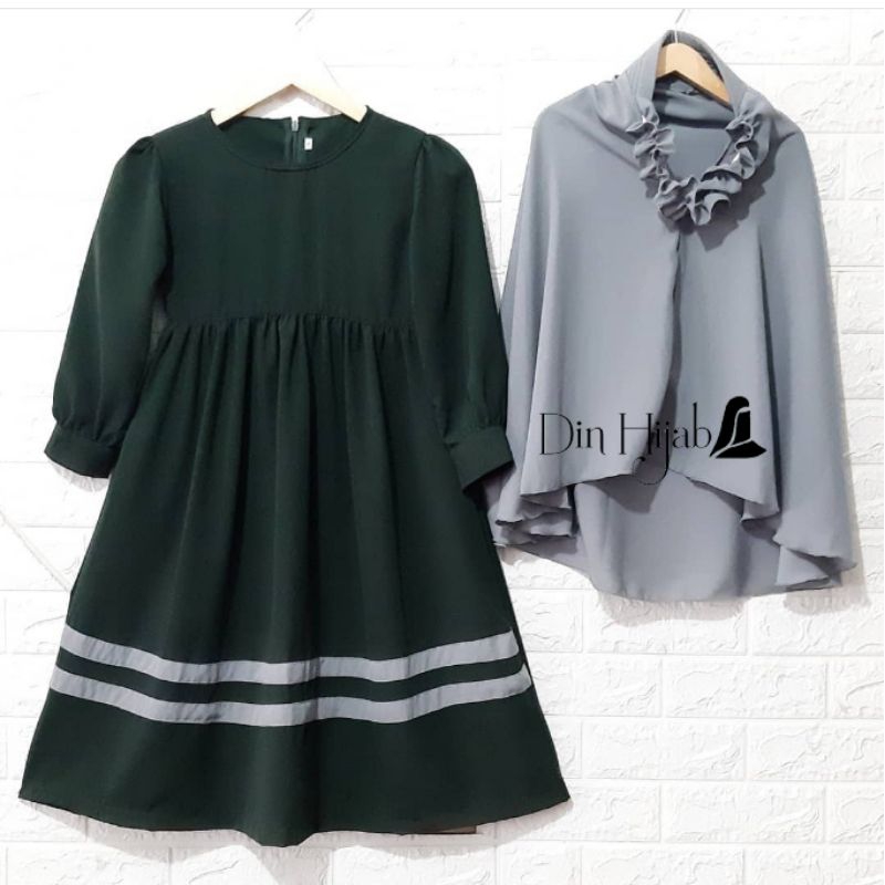 Din Hijab banat set gamis zahira