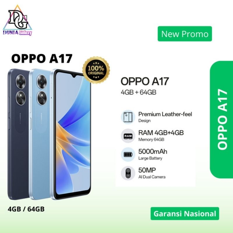OPPO A17 4/64Gb Garansi Nasional