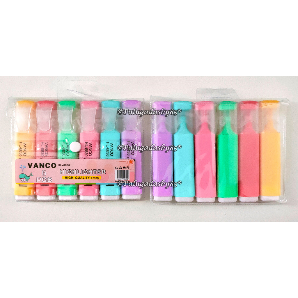 

(1 Set Isi 6 Warna) GROSIR Highlighter VANCO HL-6830 / Vanco Highlighter Set HL-6830 / Highlighter Vanco HL-6820 / Highlighter Vanco HL-6860