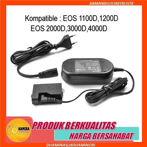 Dummy Battery Canon LP-E10 - DC Coupler Baterai untuk VLOG & Timelapse