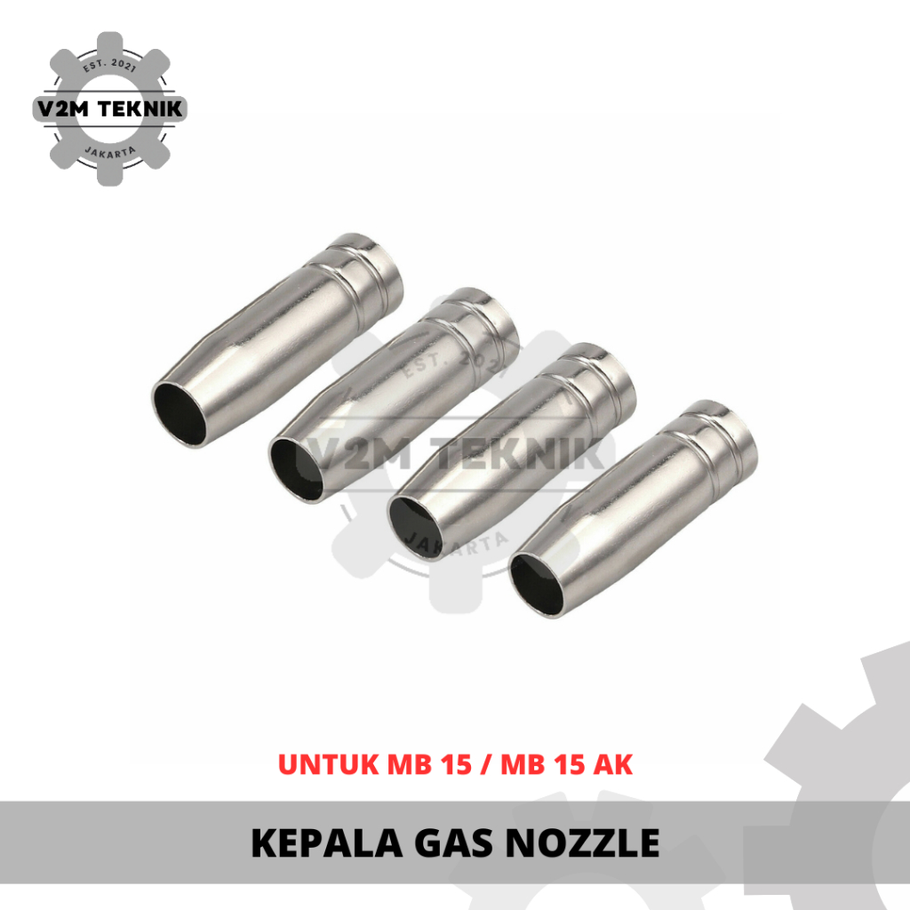 Nozzle 15AK (HARGA PER 1 PCS) / Conical Nozzle MB 15 AK / Selongsong Las MIG CO2 MB-15AK / Nozzle MB