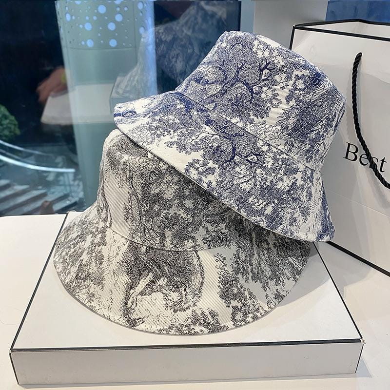 𝐑𝐄𝐀𝐃𝐘 𝐒𝐓𝐎𝐂𝐊 𝐒𝐀𝐅 - NANDA CD bucket hat / korean bucket hat / topi bucket pria wanita / summer hat gri