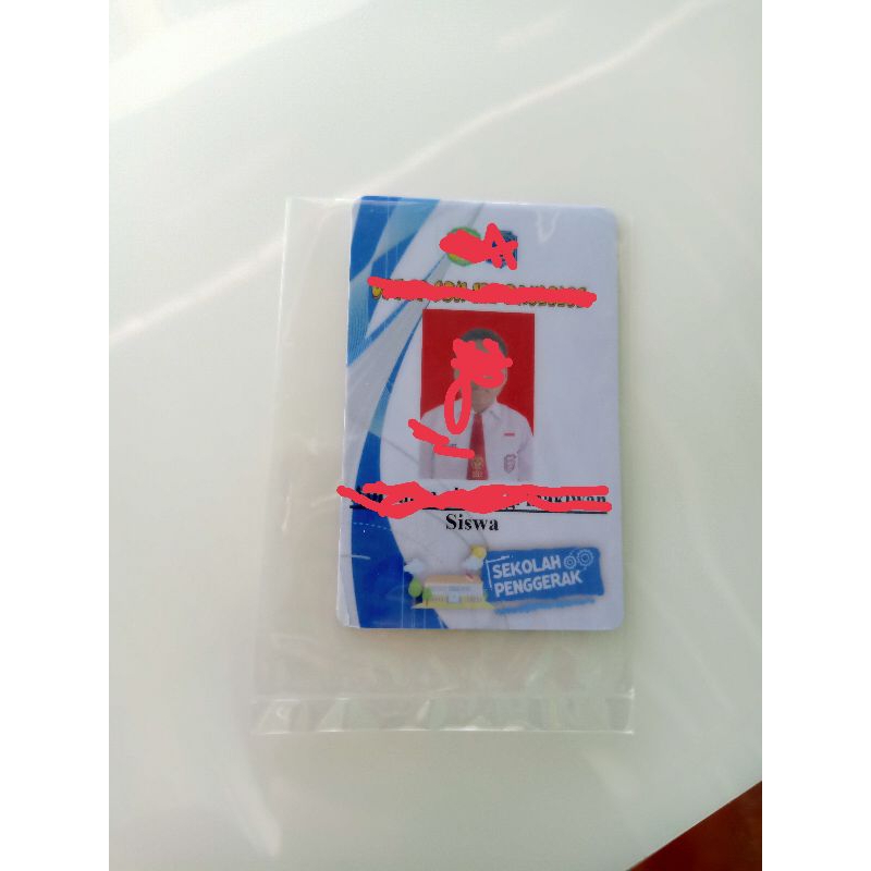 

kartu id card siswa