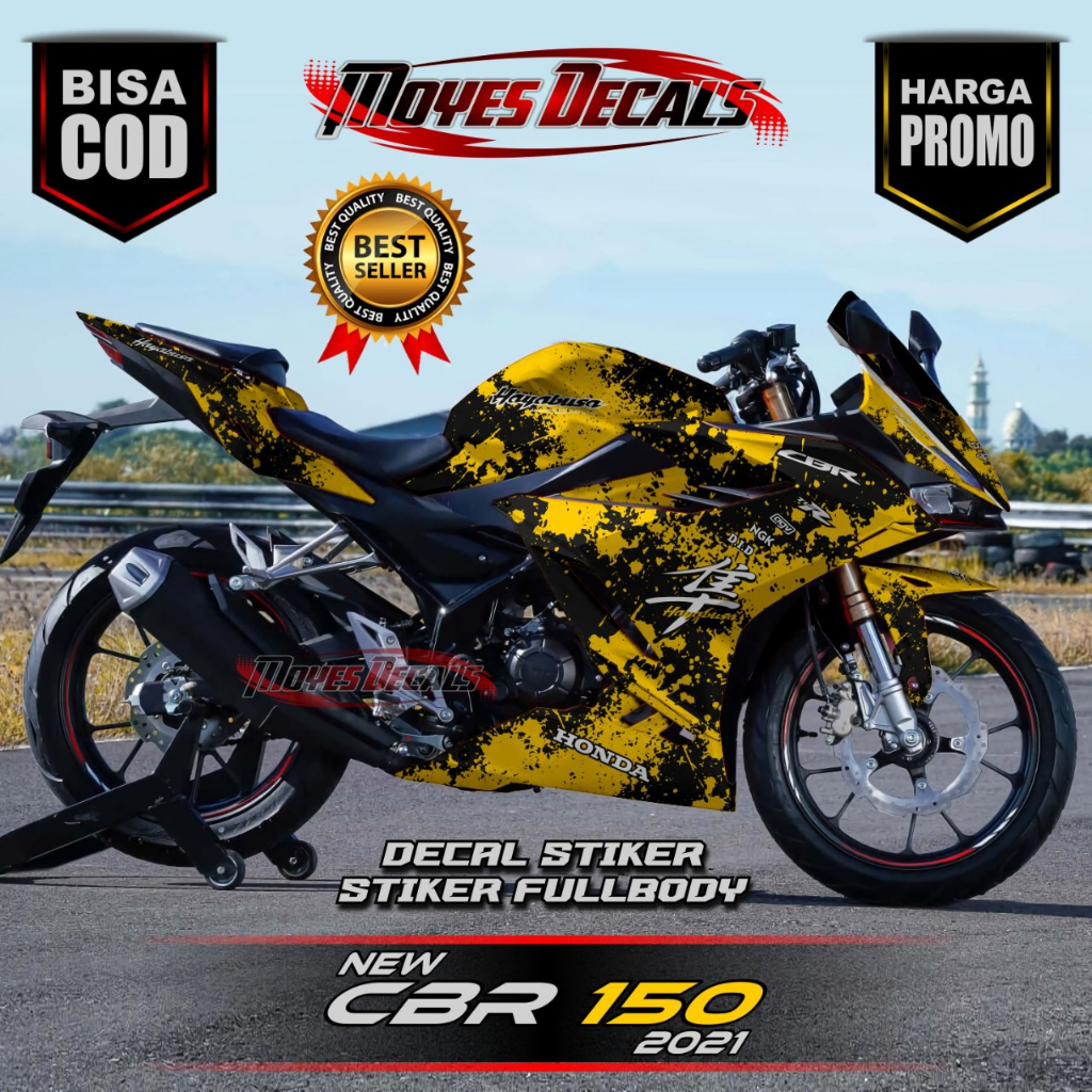 Decal Fullbody CBR 150 R 2021 -  Decal Stiker Honda  CBR 150 R 2021 Motif Hayabusa