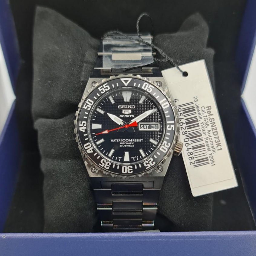 Jam Tangan Pria Seiko 5 SNZD73K1/ SNZD73K1 Black Automatic Original