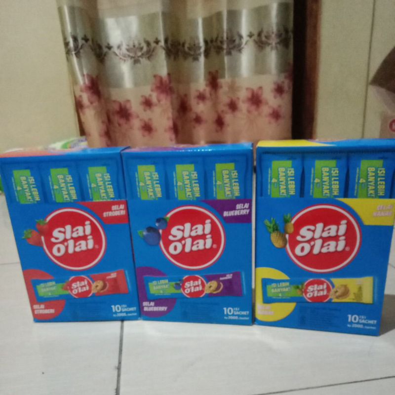 

Slai O'lay box stw, nanas, blueberry 10 pcs