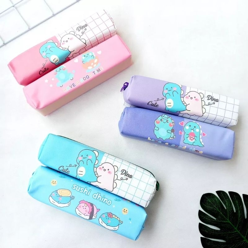 

KOTAK PENSIL ZIPPER ANAK KARAKTER || KOTAK PENSIL CUTE DINO