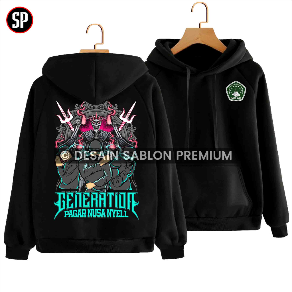 Distro Hoodie PAGAR NUSA TERBARU - Holigan TRISULA Generation Exekutor PN Nyell - Kaos Pagar Nusa Si