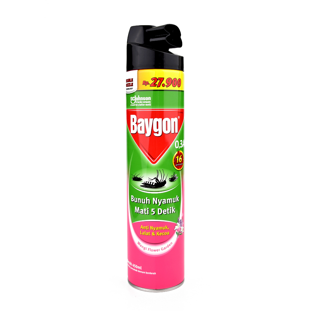 BAYGON AEROSOL 450ML FLOWER GARDEN