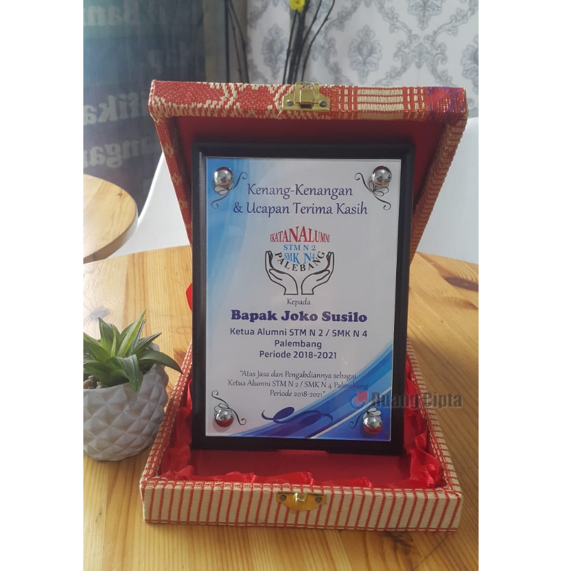 Plakat Kayu Include Box/Plakat Custom/Plakat Kayu Custom/Souvenir Plakat Kayu Custom