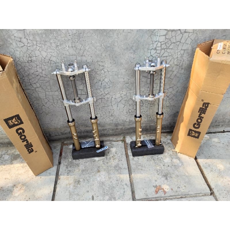 SHOCK SKOK NINJA RR R GORILLA KALIPER KANAN DAN KALIPER KIRI SERPICO KIDAL PIRINGAN KIRI SHOCKBREAKE