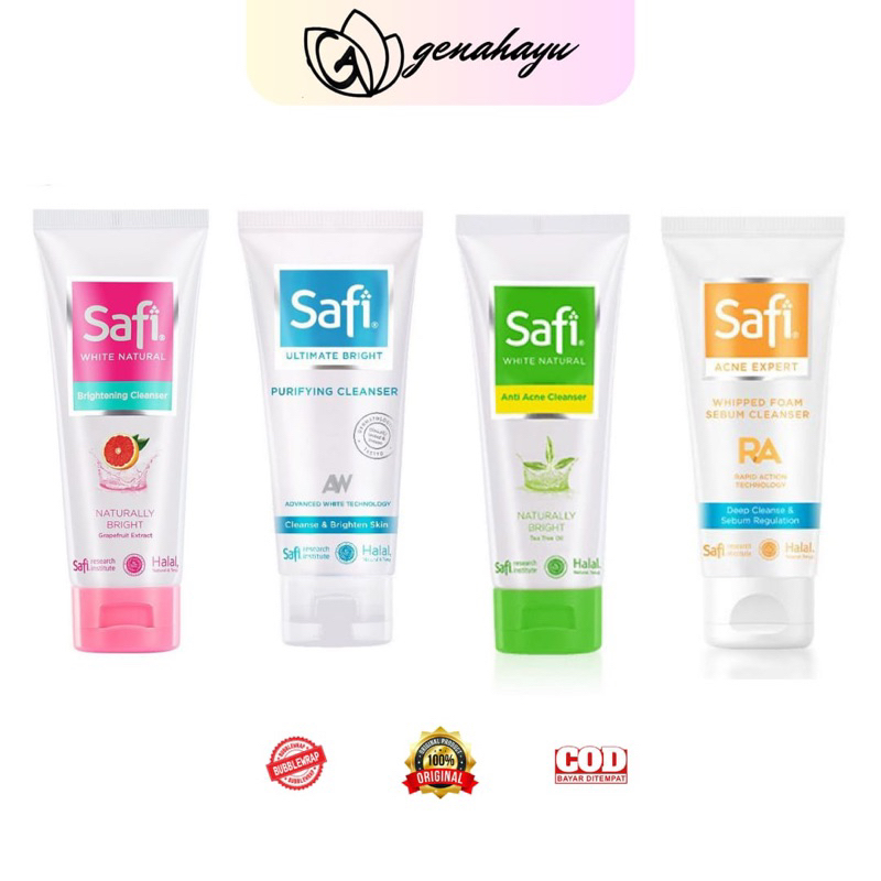 SAFI FACE WASH 100ML/ SAFI ULTIMATE CLEANSER / ANTI ACNE CLEANSER / BRIGHTENING CLEANSER