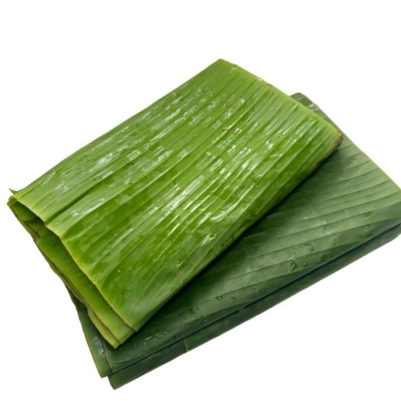 

Daun pisang lebar untuk buntel makanan