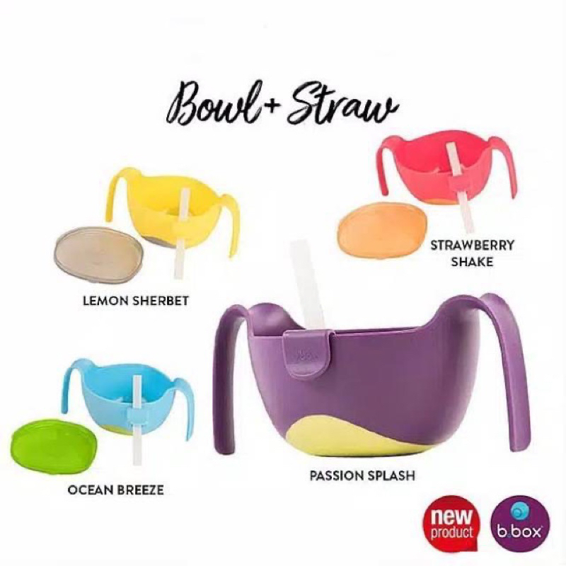 BBox B Box Bowl & Straw / Mangkuk makan snack anak Bbox