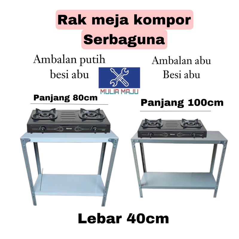 rak besi 2 susun untuk meja kompor /rak besi 2susun serbaguna