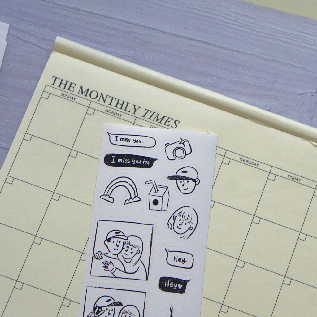 

Couple Sticker Lucu Bujo Pennpaper